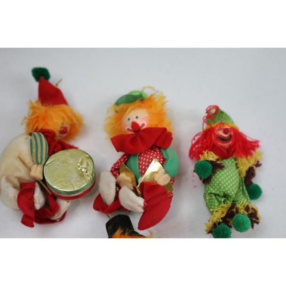 Vintage Clown Ornaments Classic Christmas Nostalgic Cute X Mas Tree - Picture 3 of 11
